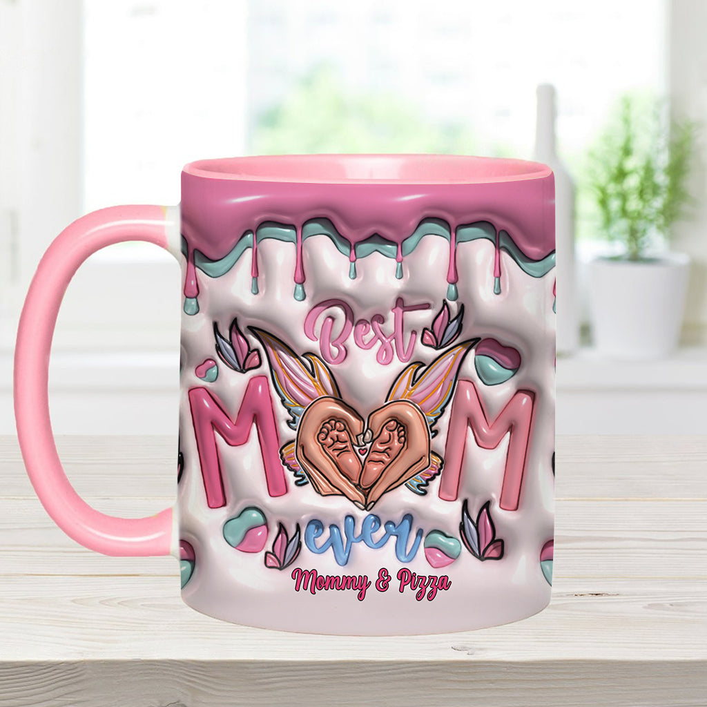 Beste Mama aller Zeiten – Schmetterlingsverwandlung – Personalisierte Tasse mit Muttermotiv