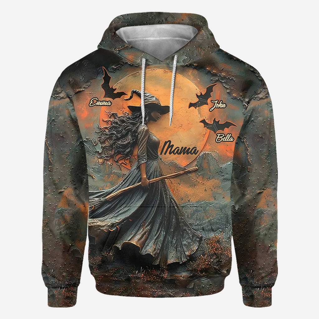 Fröhliches Halloween – Personalisiertes Mutter-T-Shirt