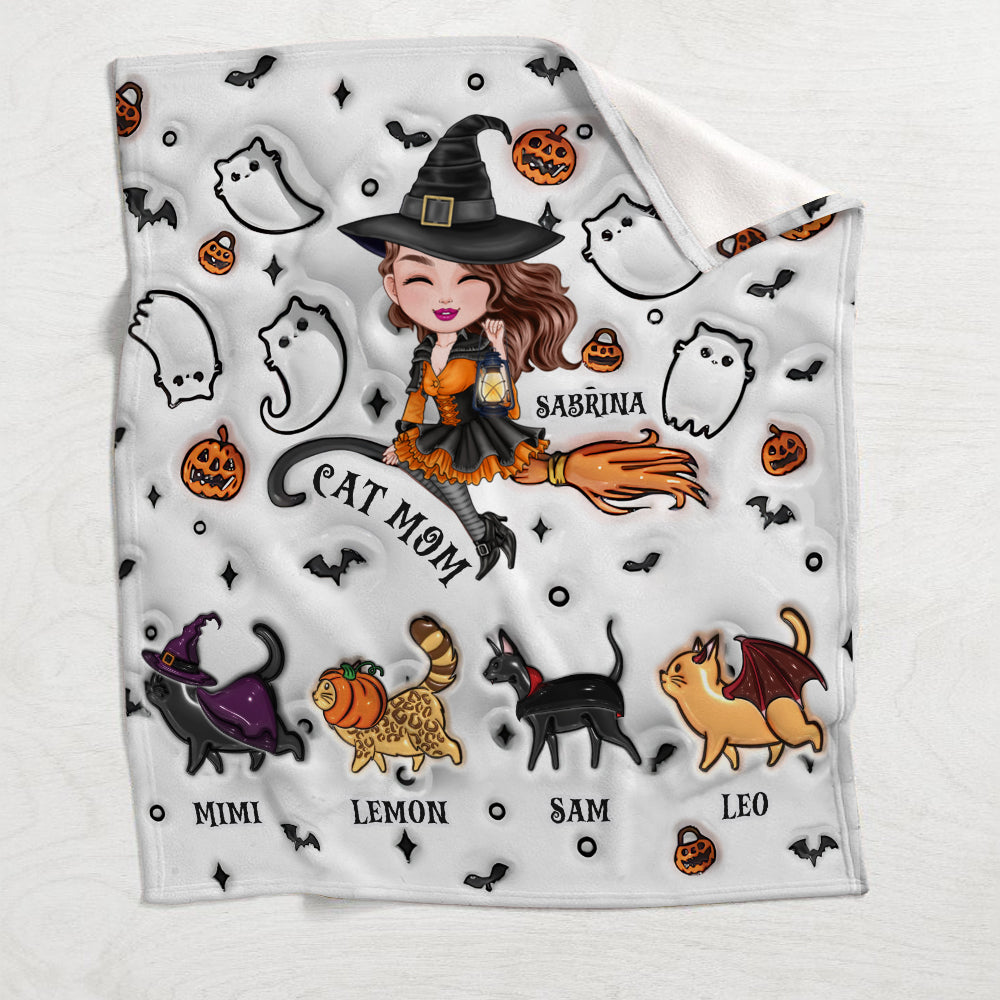 Cat Mom - Personalized Cat Blanket