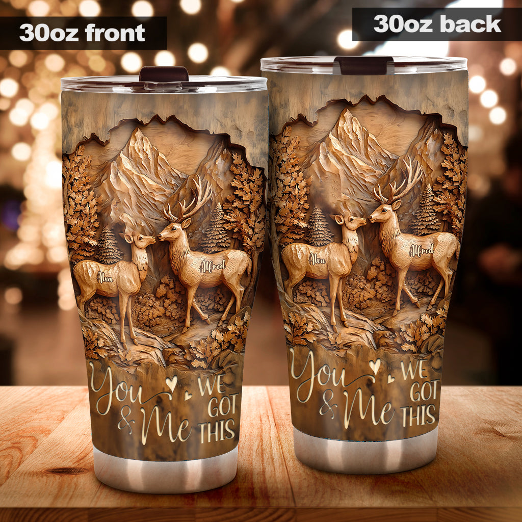 Wir schaffen das – personalisierter Pärchenbecher