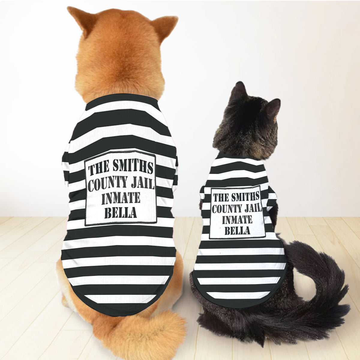 Polizeibeamter K9-Einheit Gefangener - Personalisiertes Hunde-Haustier-Shirt
