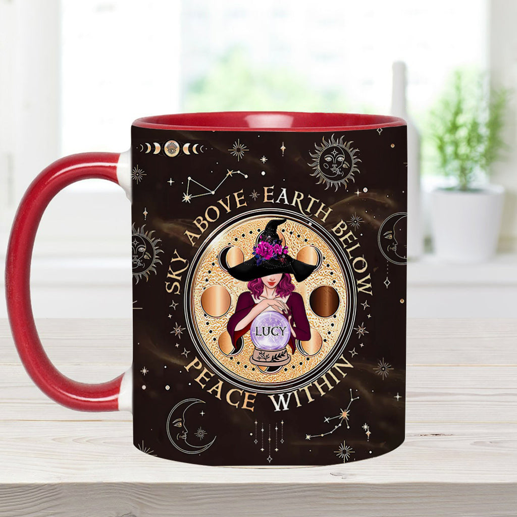 As Above So Below - Personalized Witch Accent Mug
