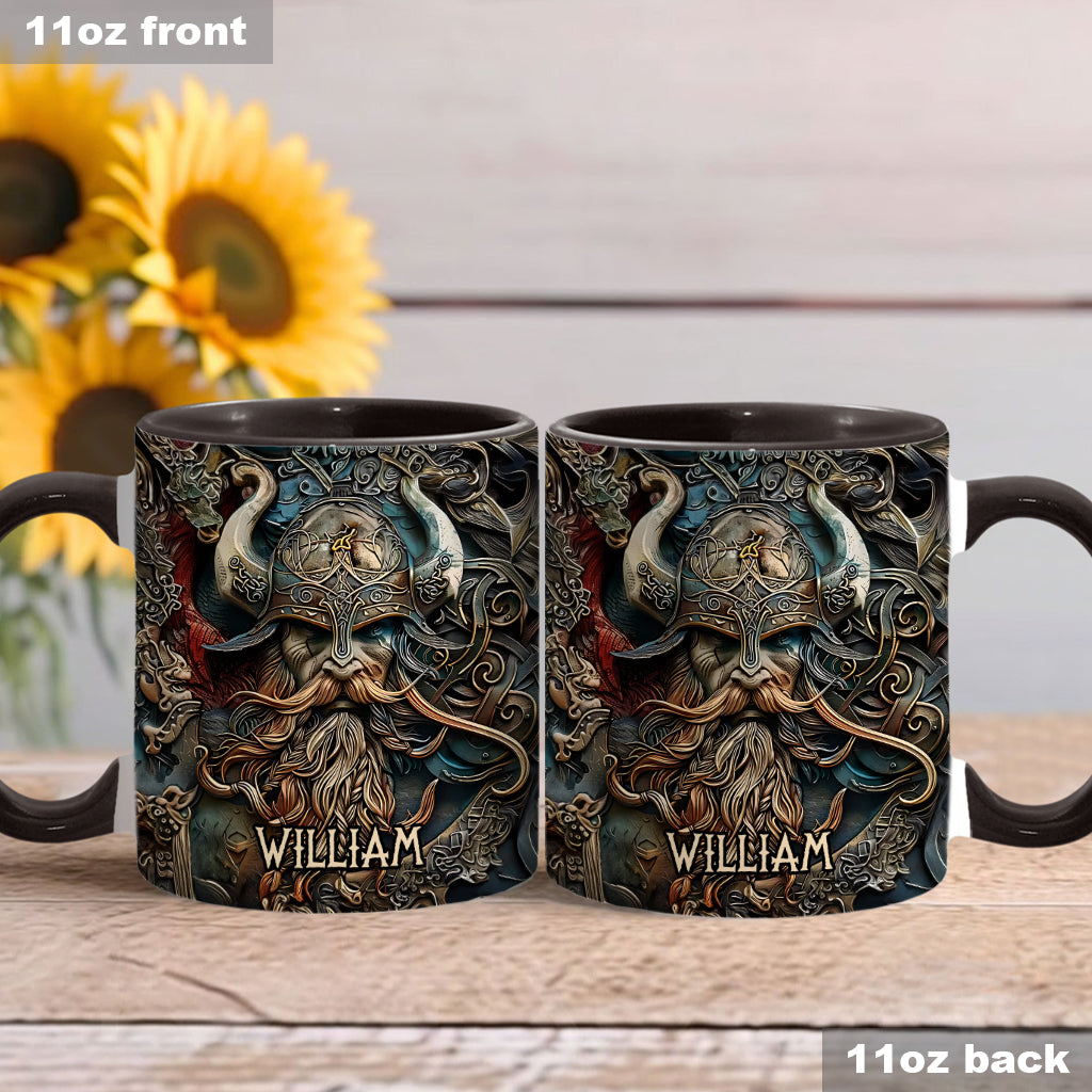 Vintage-Wikingerheld – Personalisierte Tasse mit Wikinger-Akzent