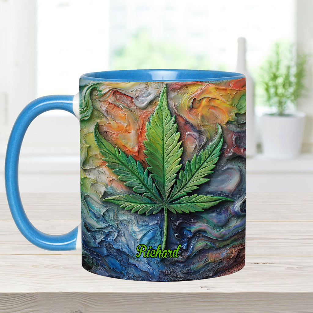 Let's Get Lit - Personalisierter Becher mit Weed-Motiv