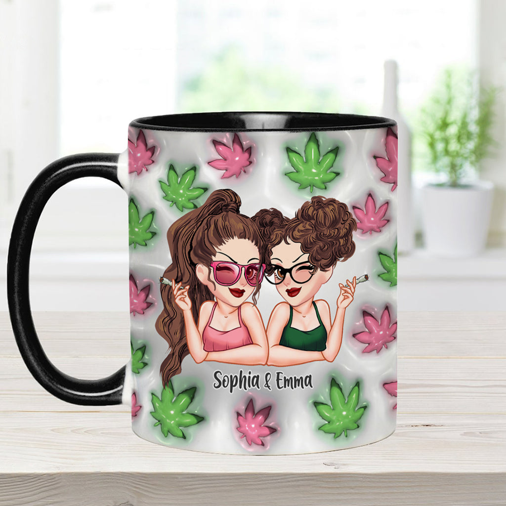 Best Buds Forever - Personalized Weed Accent Mug