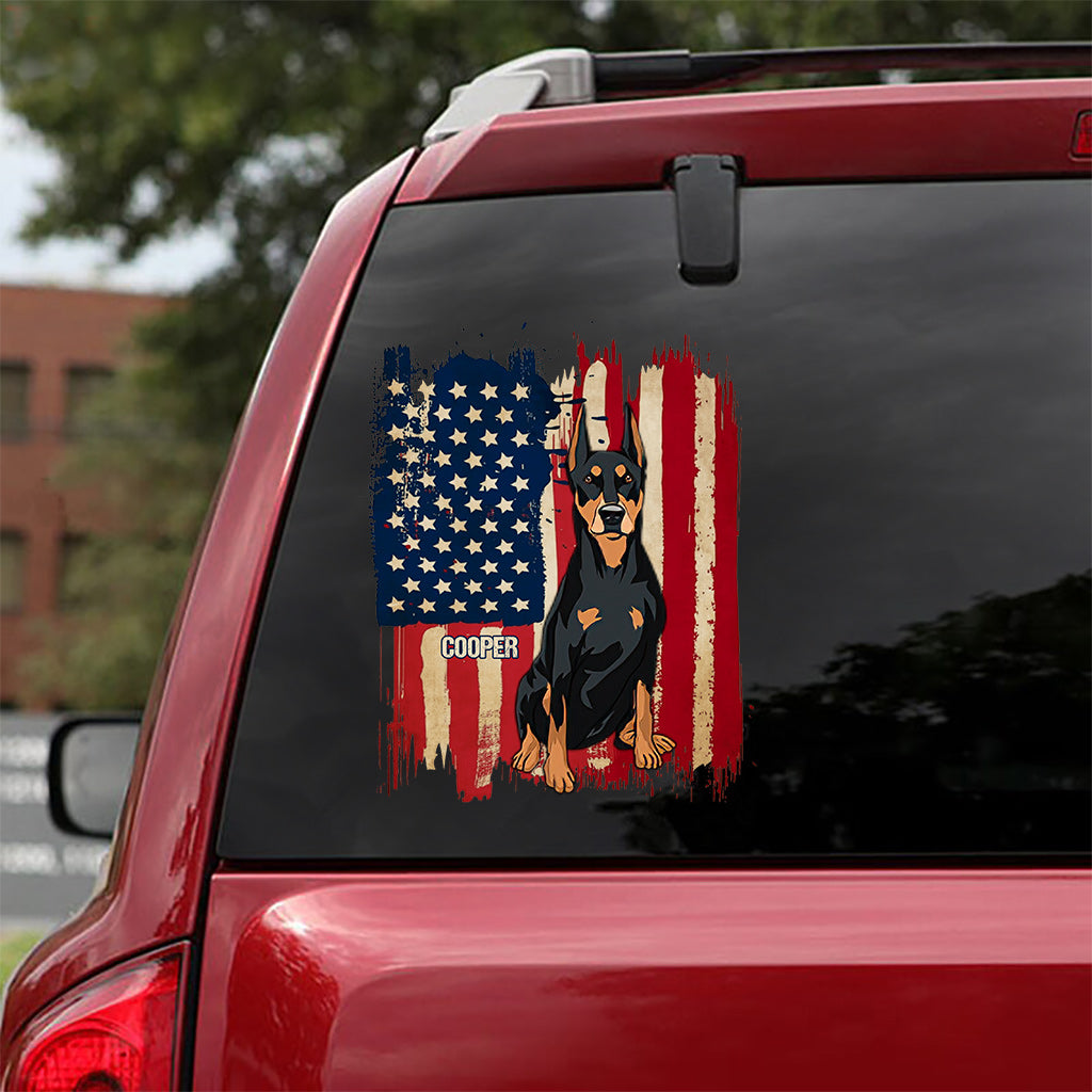 Horse Flag Print - Personalized Dog Decal Full