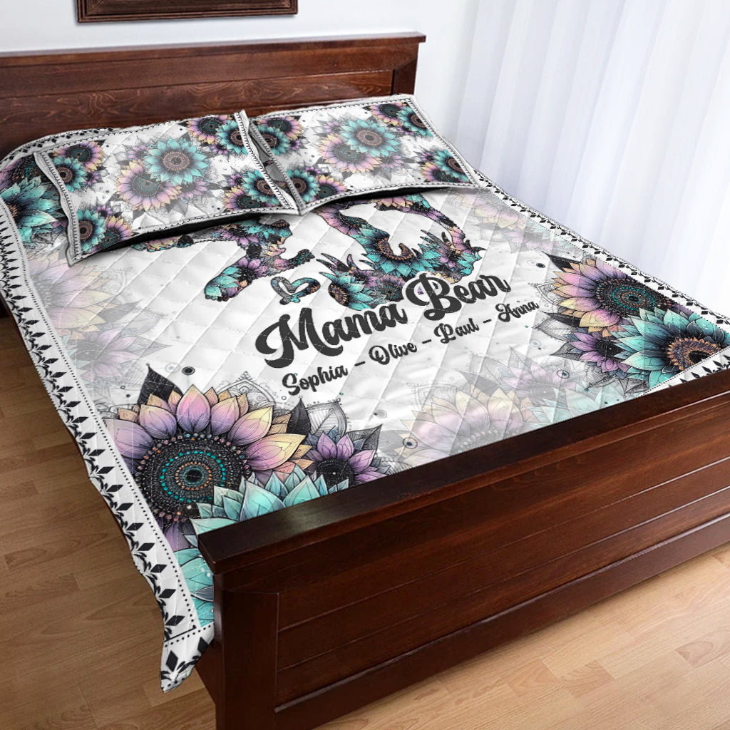 Mama Bär – Personalisiertes Mutter-Quilt-Set