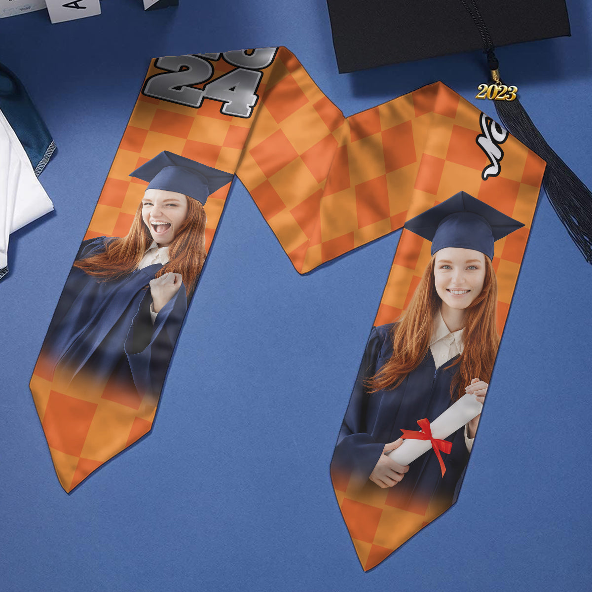Personalisierte Abschlussstola mit Foto 