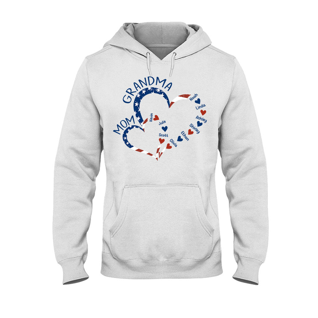 Erst Mama, jetzt Oma – Personalisiertes Oma-T-Shirt und Hoodie