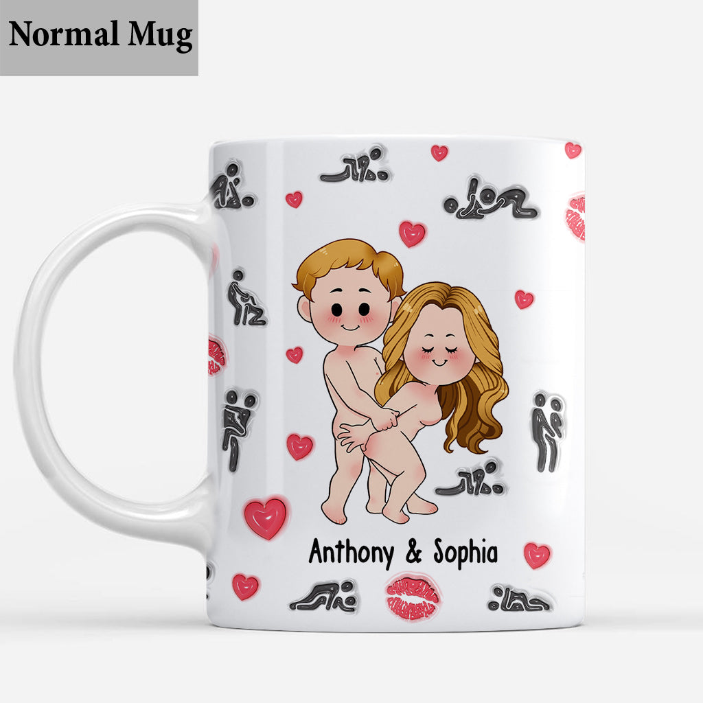 Ich liebe es, dich frech zu sehen - Personalisierte Tasse für Paare