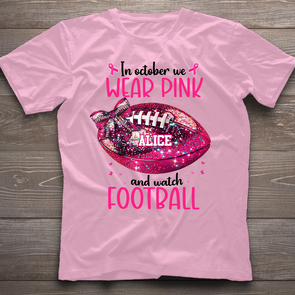 Im Oktober schauen wir zu – personalisiertes Fußball-T-Shirt und Hoodie