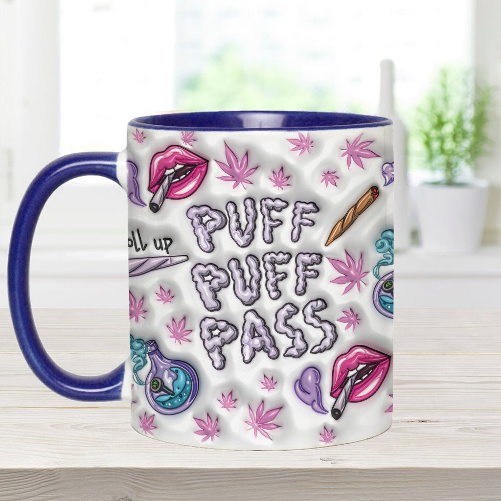 Puzz Puzz Pass – Personalisierter Becher mit Cannabis-Motiv