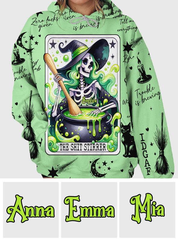 Der Unruhestifter – Personalisiertes Hexen-Shirt