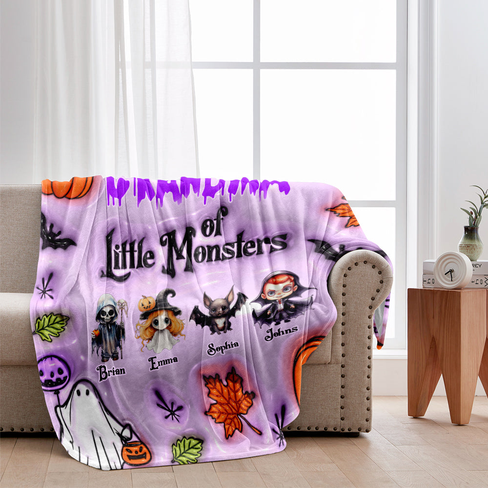 Oma der kleinen Monster – Personalisierte Oma-Decke (Beliebiger Titel)