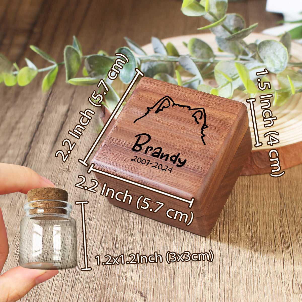 Ich vermisse dich sehr – Personalisierte Erinnerung an Hundefell