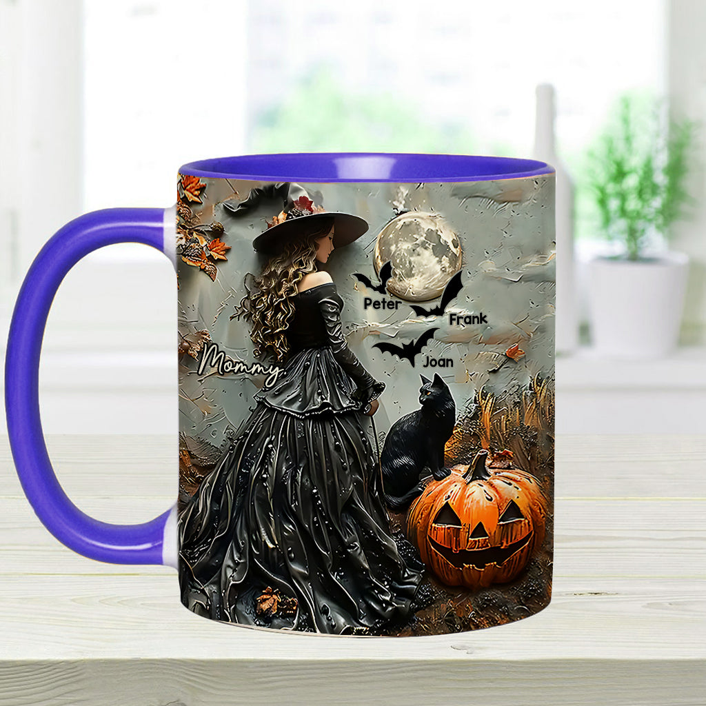 Fröhliches Halloween – personalisierte Tasse mit Muttermotiv