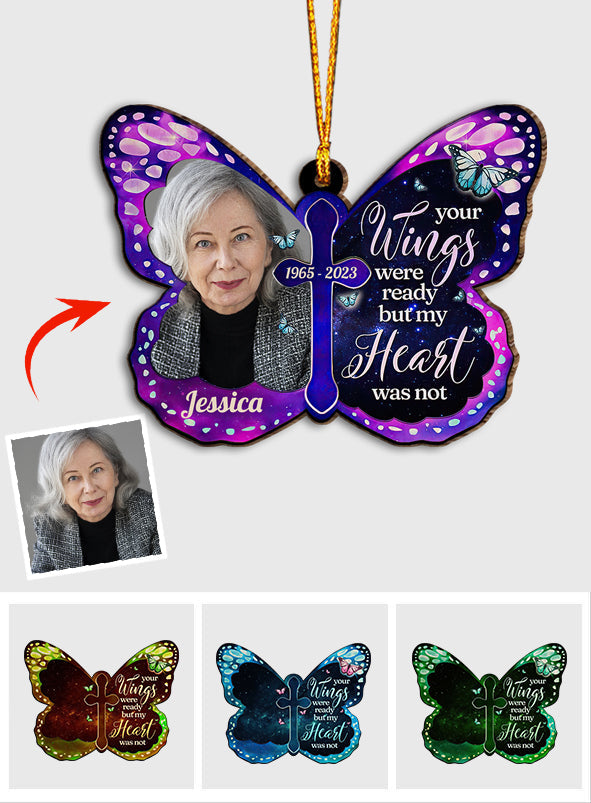 Your Wings Were Ready - Personalized Memorial Ornament