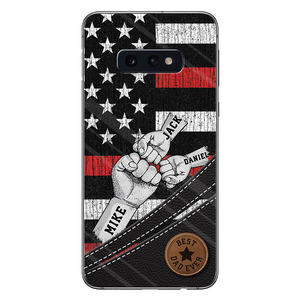 Wolfsrudel – Personalisierte Handyhülle für Väter