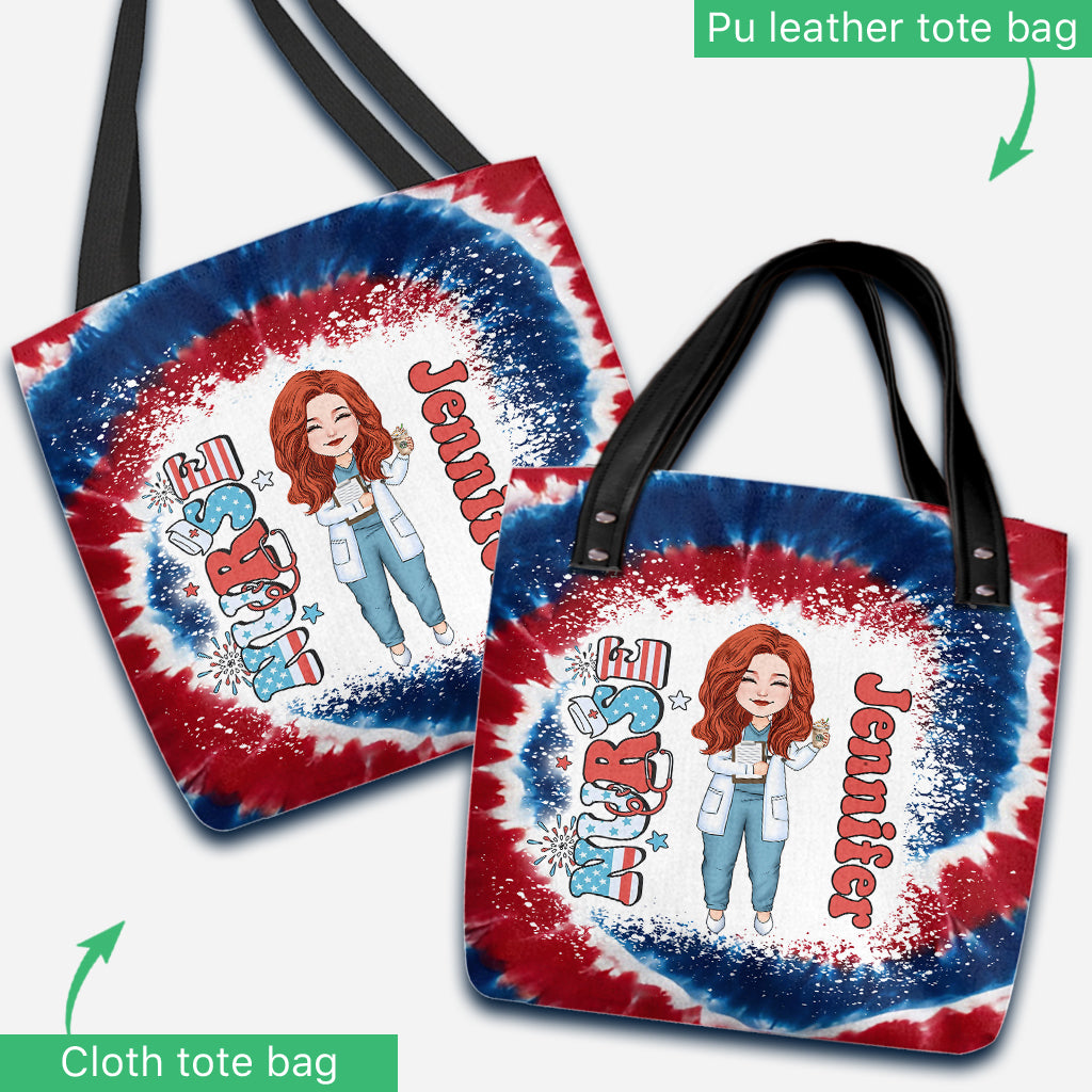 Nurse Life 4th Of July - Personalized Nurse Tote Bag