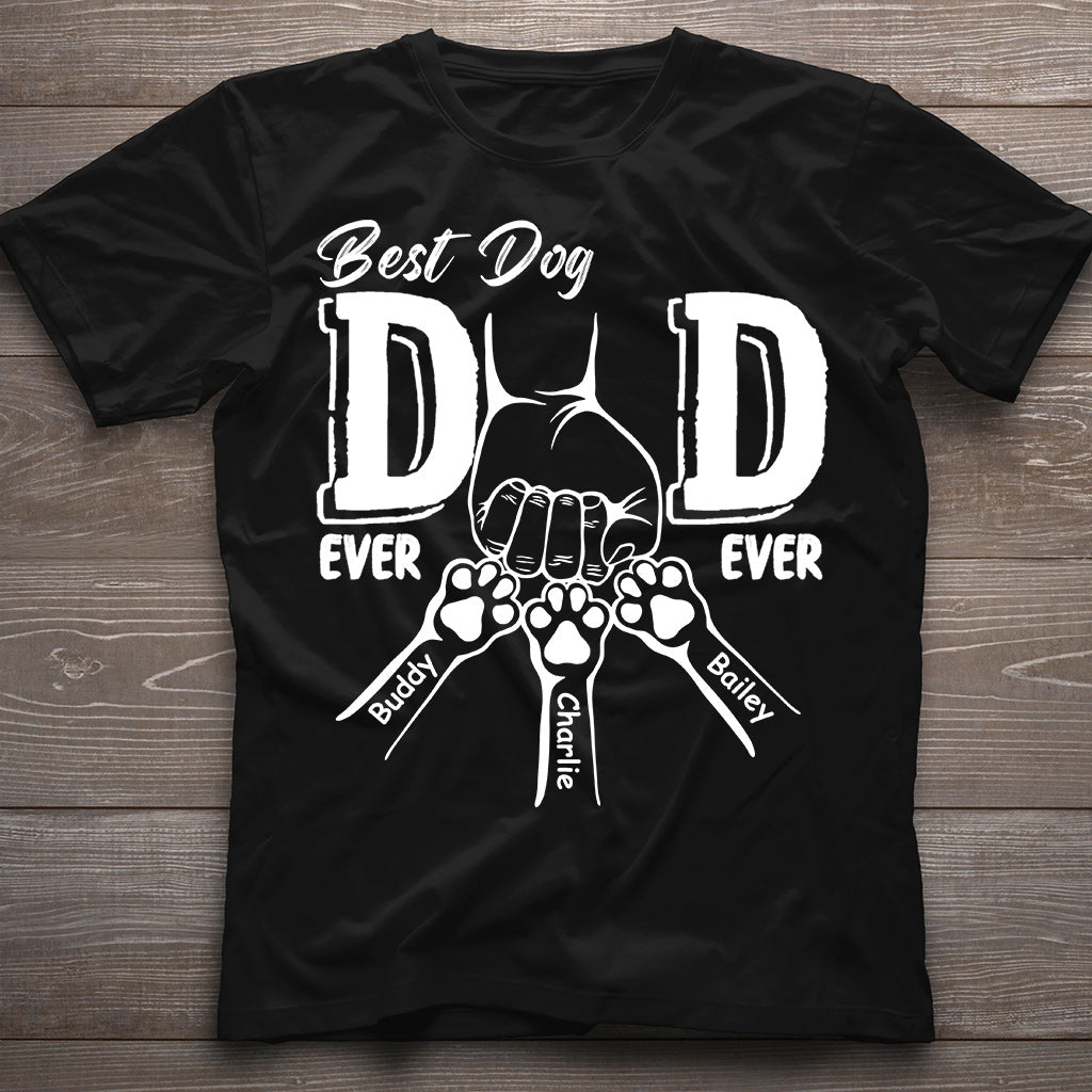 Der beste Hundepapa aller Zeiten – personalisiertes Hunde-T-Shirt und Hoodie