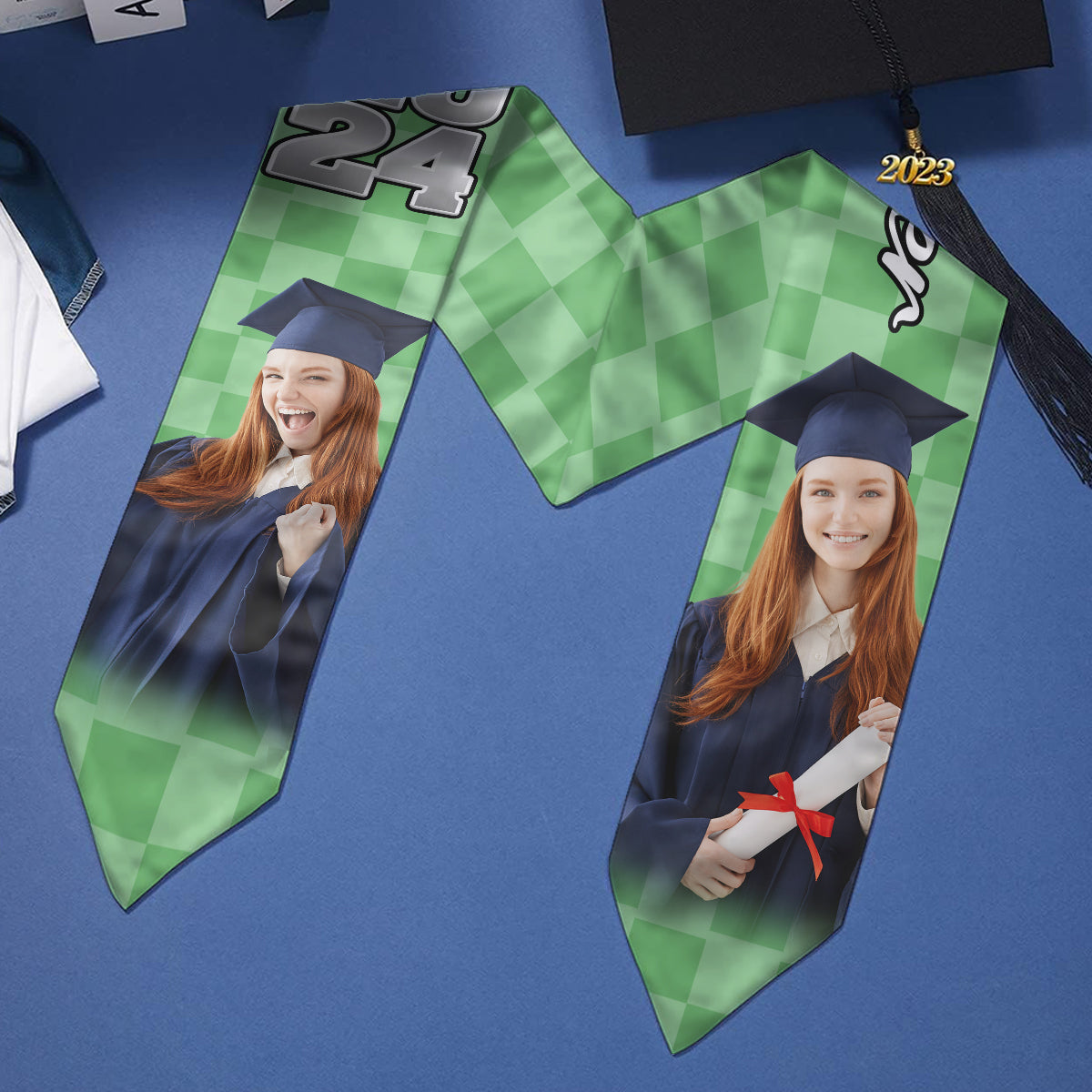 Personalisierte Abschlussstola mit Foto 