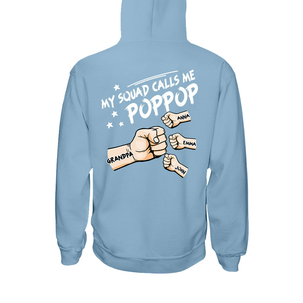 Meine Freunde nennen mich Poppop – Personalisiertes Opa-T-Shirt und Hoodie