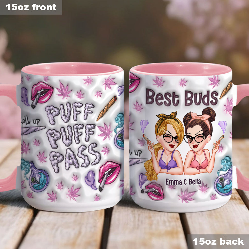 Puzz Puzz Pass – Personalisierter Becher mit Cannabis-Motiv
