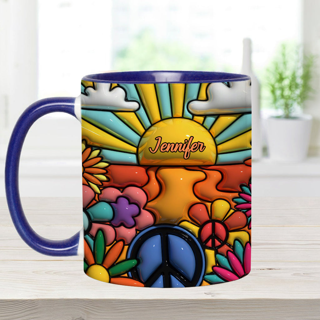 Hippie Soul – Personalisierte Tasse mit Hippie-Akzent