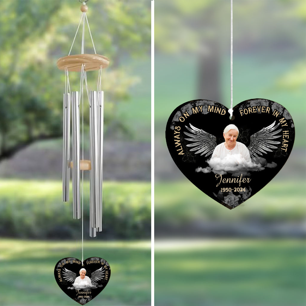 Hear The Wind And Think Of Me - Personalized Memorial Wind Chime