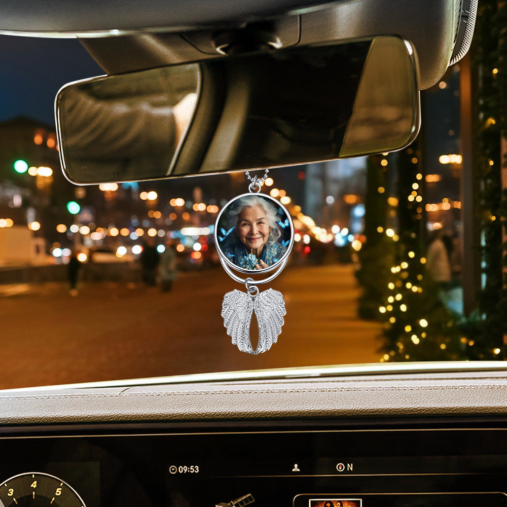 Für immer in meinem Herzen – Personalisierter Gedenkflügel-Anhänger