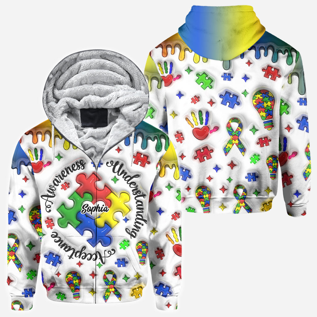 Autismus-Aufklärung – Personalisiertes T-Shirt mit Autismus-Aufklärung