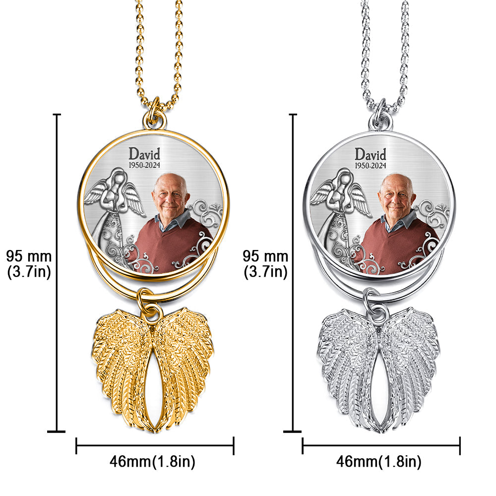 Those We Love Don't Go Away - Personalized Memorial Wings Ornament