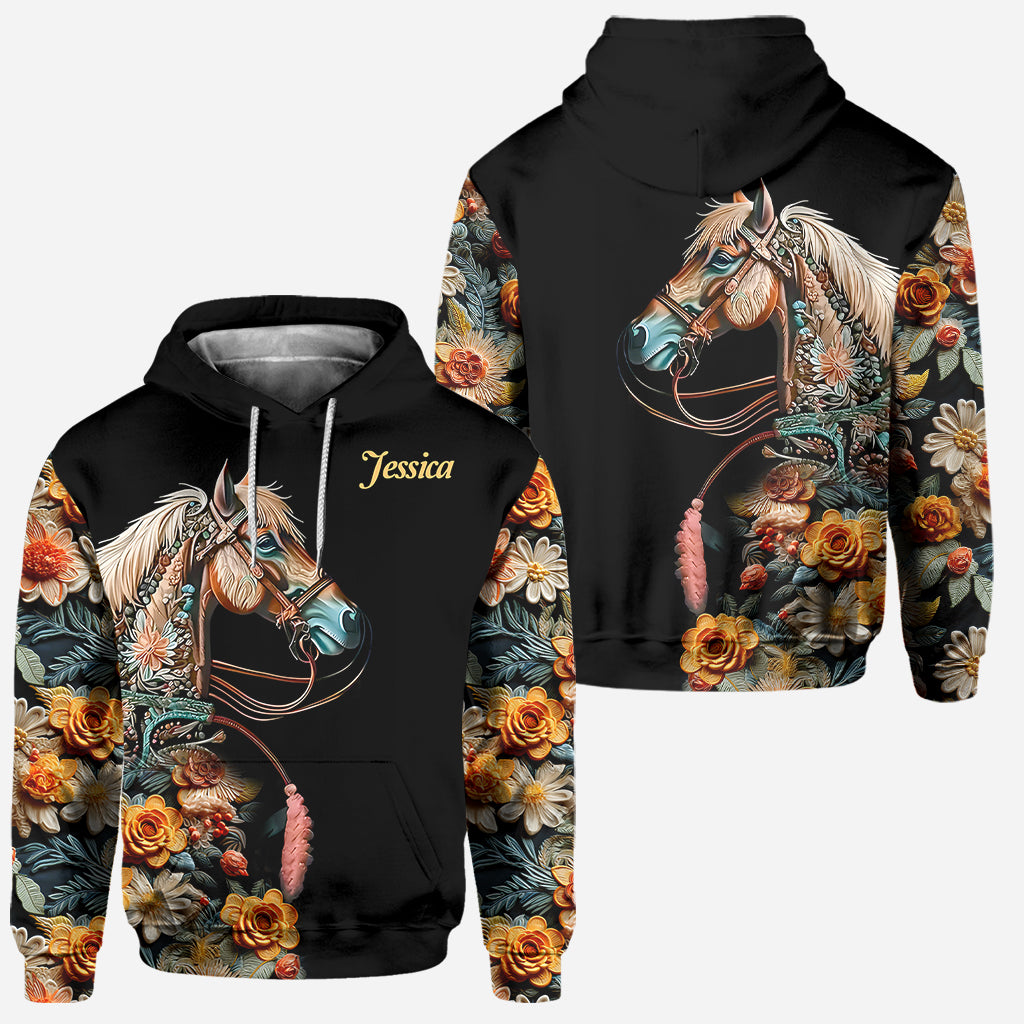 Pferdeliebe – Personalisierter Pferde-Hoodie und Leggings