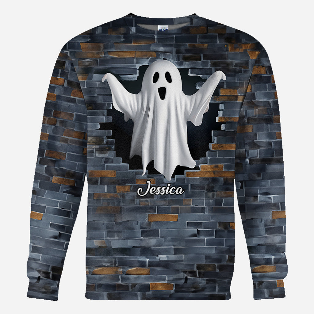 Lustiges Geisterpaar - Personalisiertes T-Shirt mit Pärchenmotiv