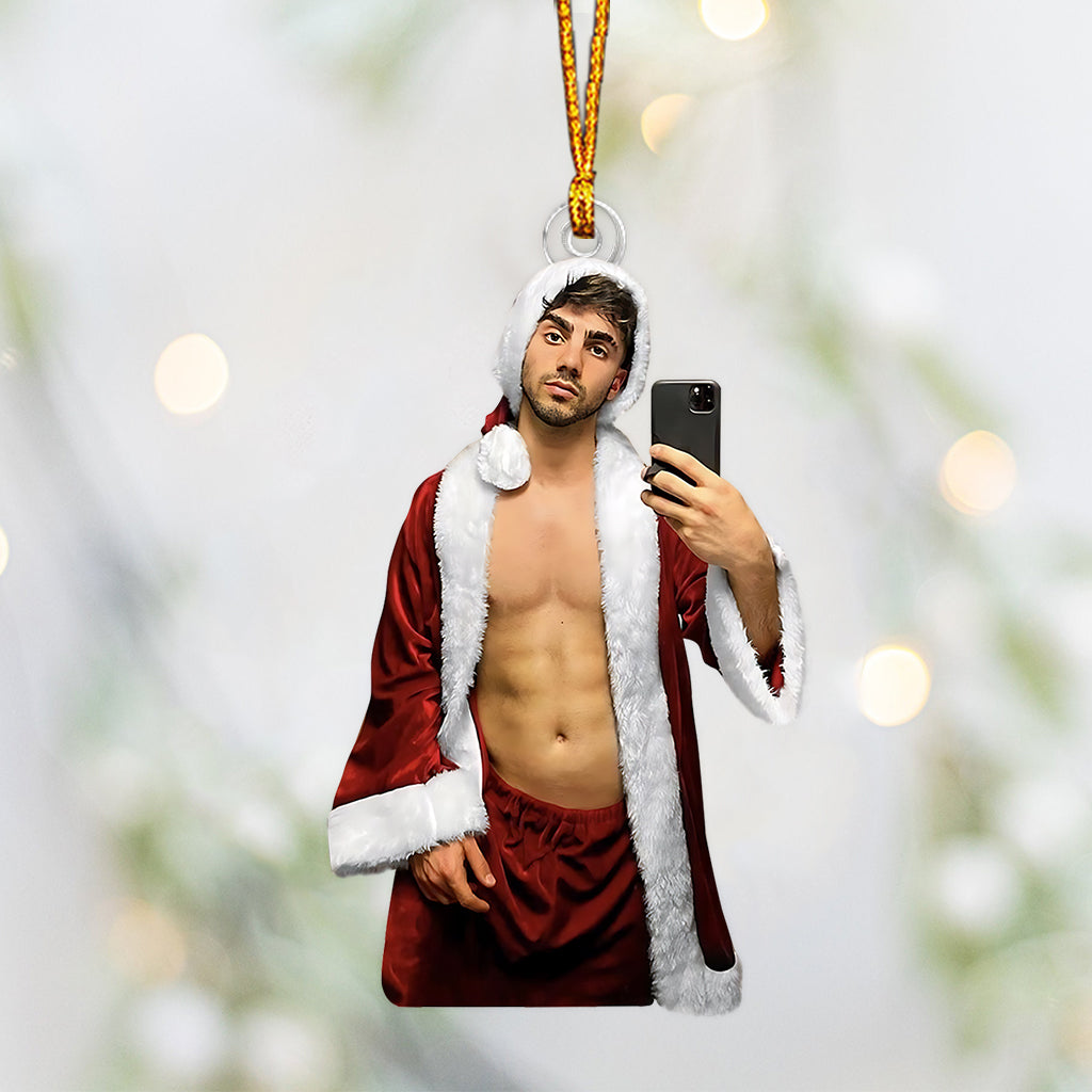 Foto-Ornament als Geschenk für die Freundin – personalisiertes, individuell geformtes Ornament für Paare