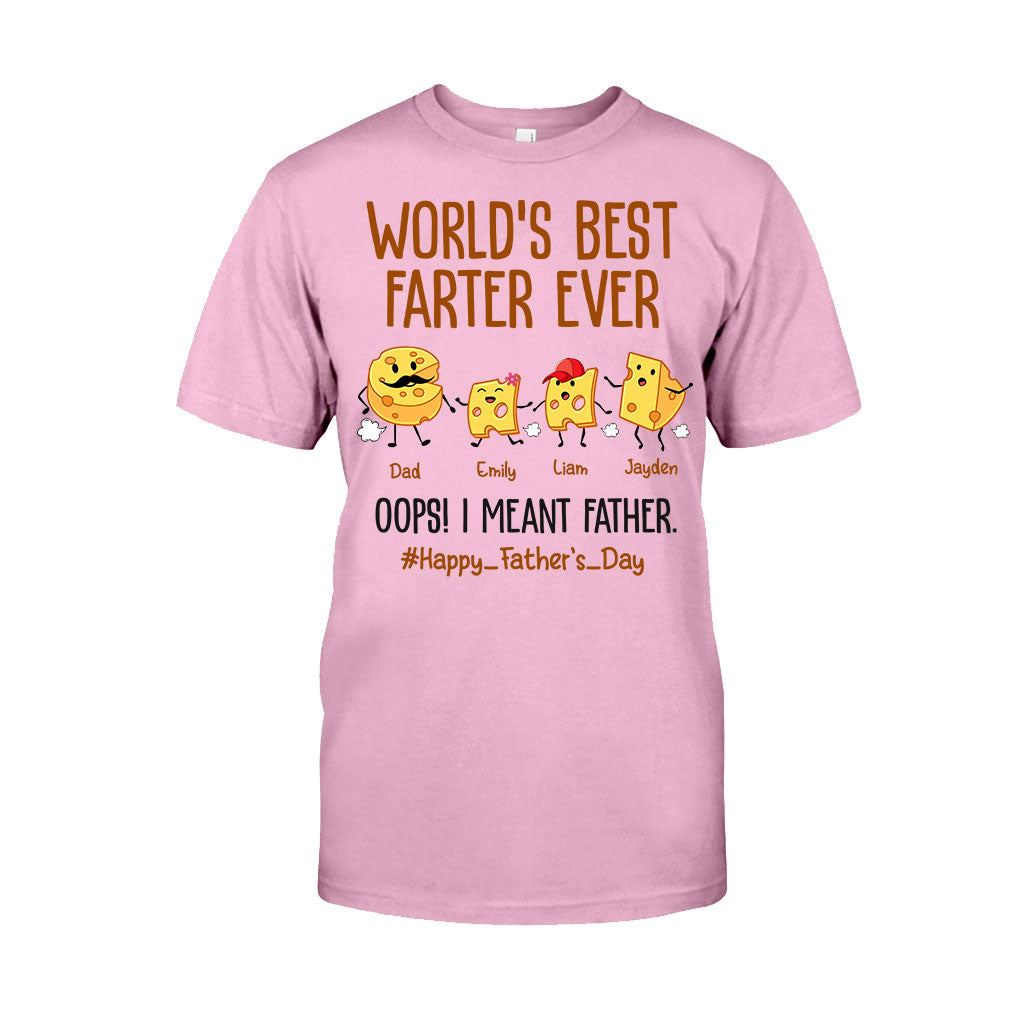 Der beste Furzer der Welt – Lustiger Käse – Personalisiertes Vater-T-Shirt und Hoodie