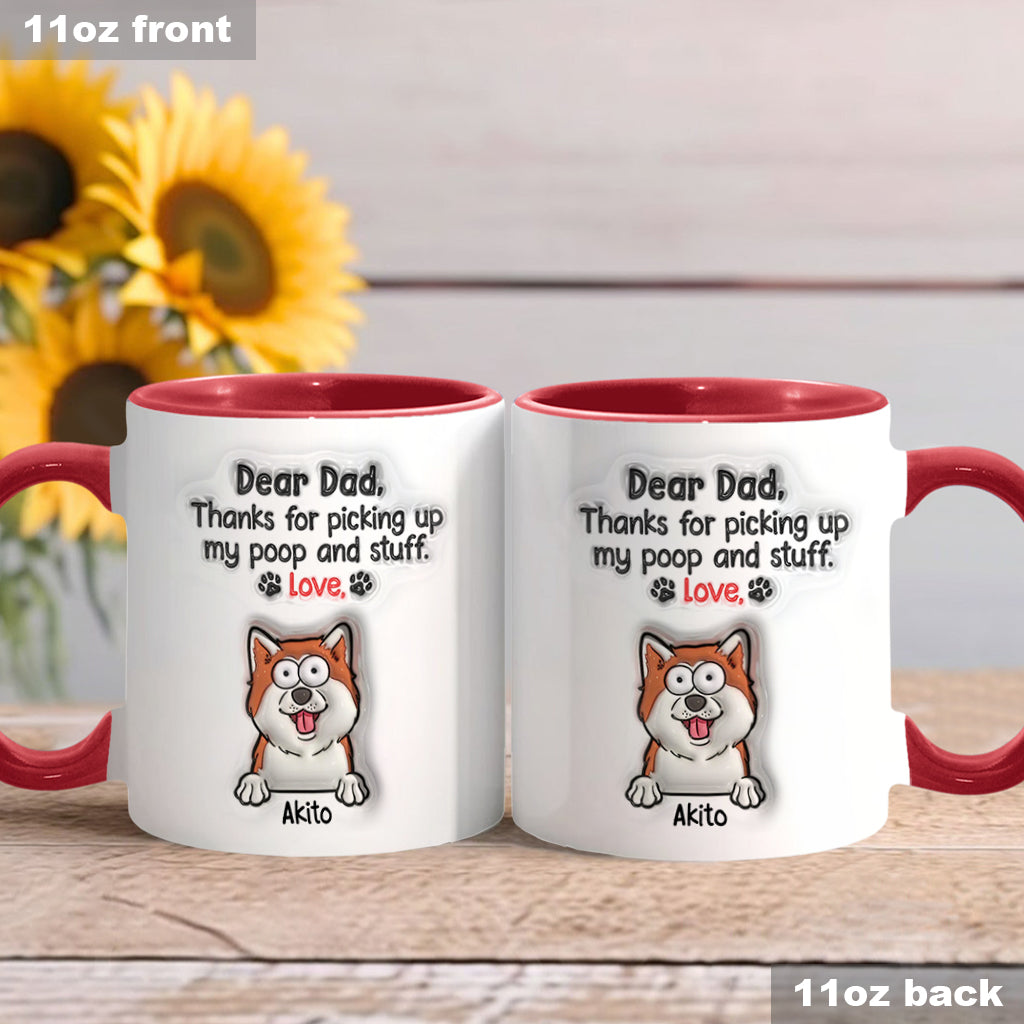 Danke fürs Aufsammeln meines Hundekots – personalisierte Tasse mit Hundemotiv