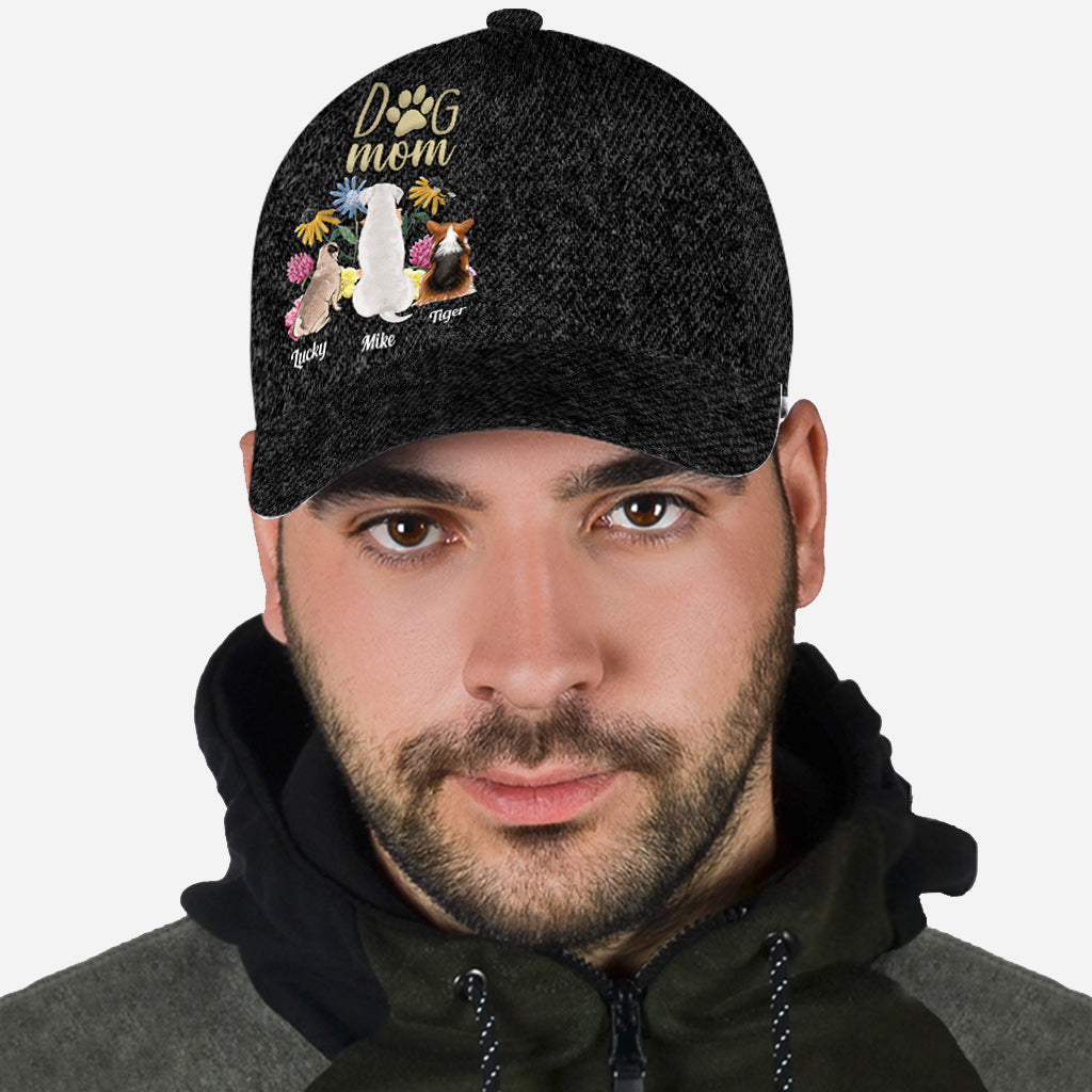 Dog Mom Cat Mom Fur Mom Wild Flowers - Personalized Dog Classic Cap