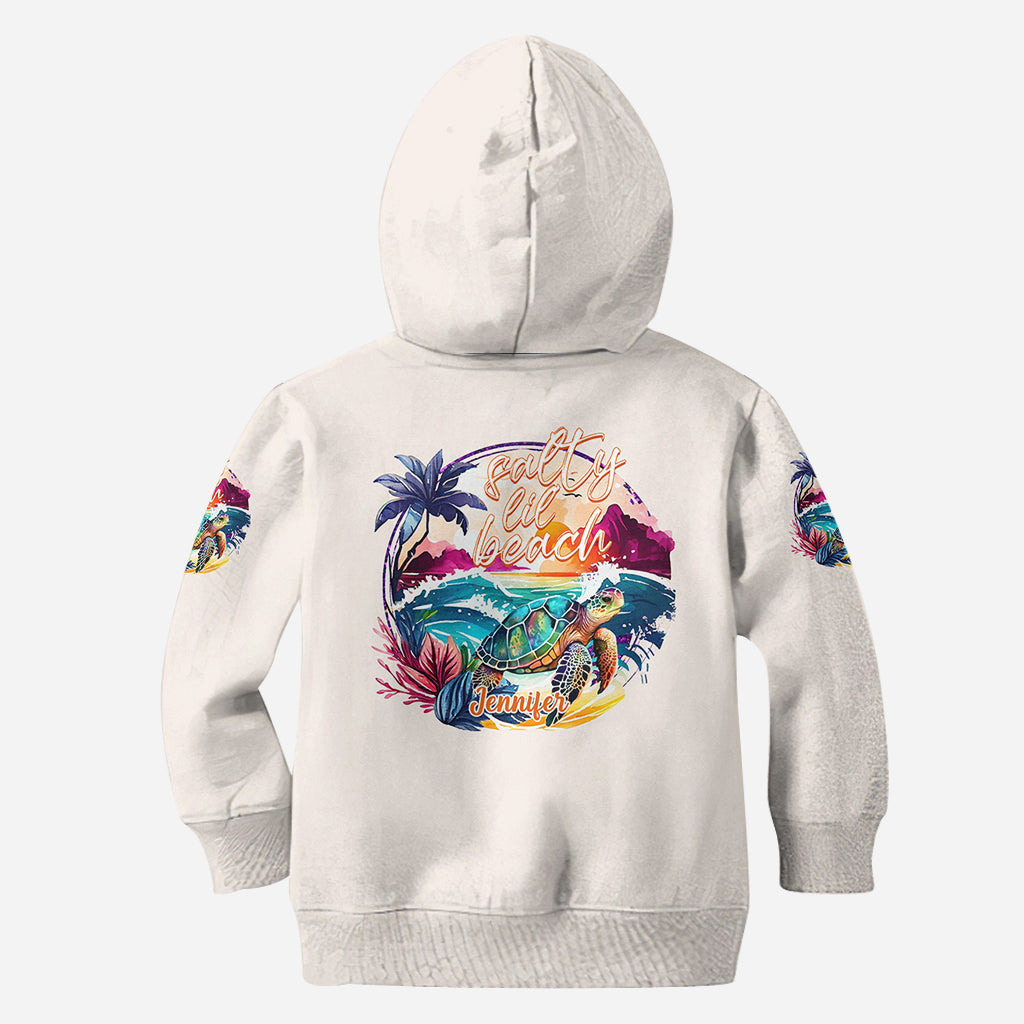 Salty Lil' Beach - Personalisiertes Schildkröten-Shirt
