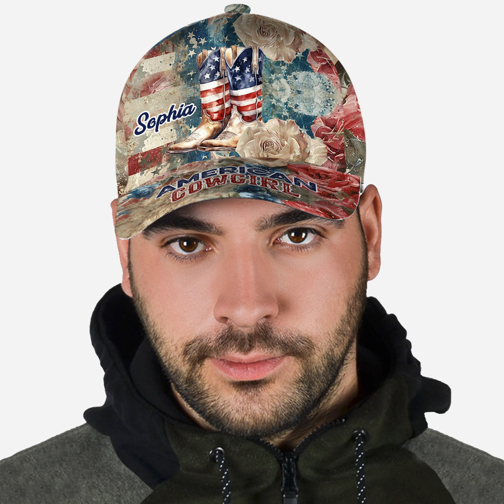 Amerikanische Cowgirl-Kappe – Personalisierte Country-Girl-Klassiker-Kappe