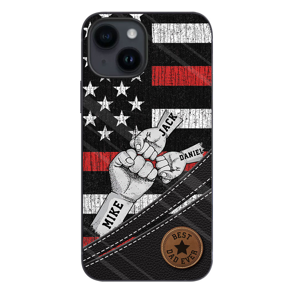 Wolfsrudel – Personalisierte Handyhülle für Väter