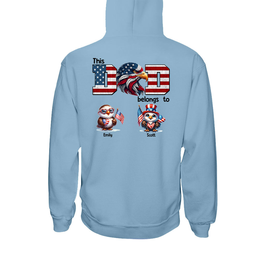 Adler-Papa – Personalisiertes Vater-T-Shirt und Hoodie