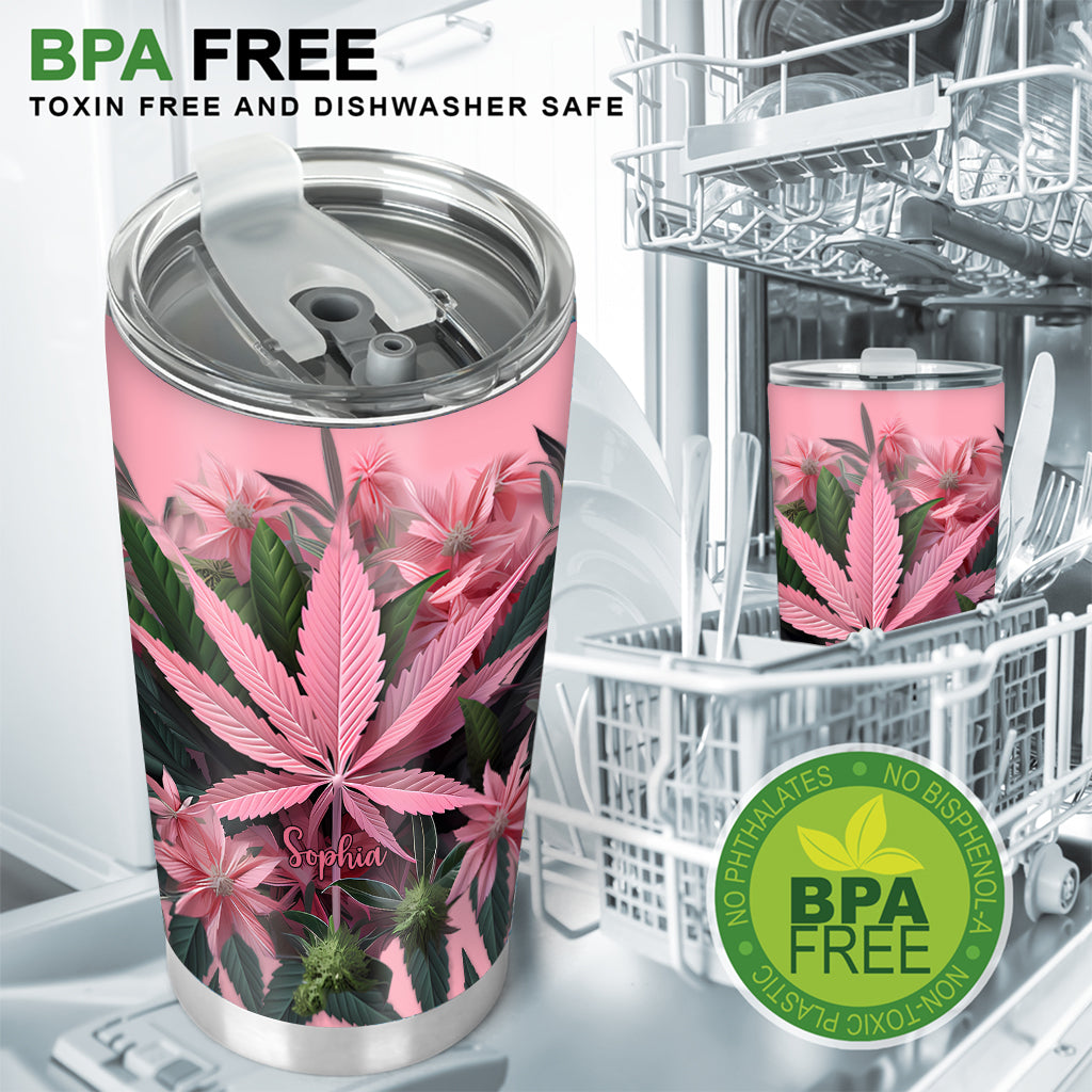 Pink Stoner Chick – Personalisierter Weed-Becher