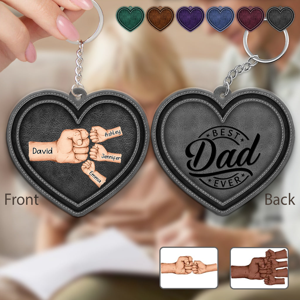 Best Dad/ Grandpa/ Papa... Ever - Personalized Father Keychain