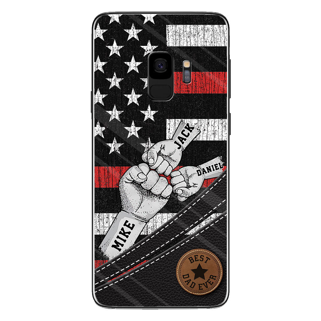 Wolfsrudel – Personalisierte Handyhülle für Väter