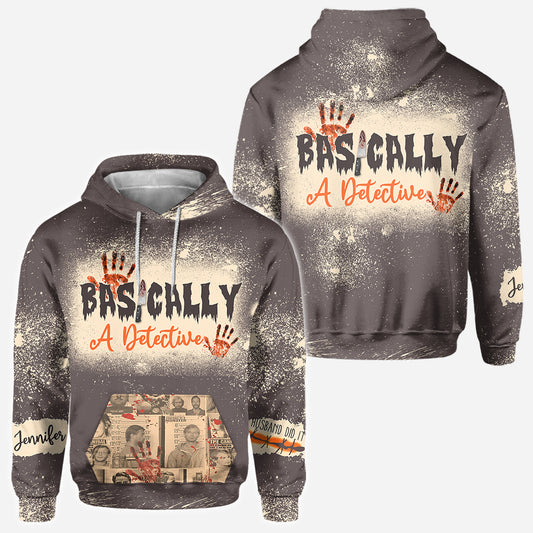 Basically A Detective - Personalized All Over Shirt