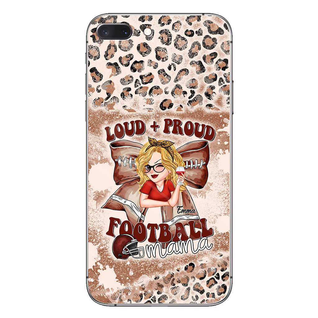Loud Proud Football Any Title - Personalized Football Clear Phone Case