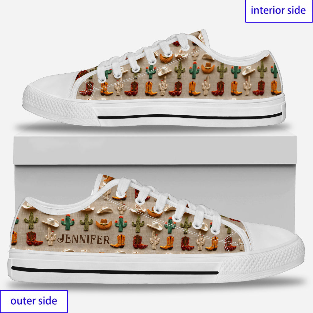 Liebe Pferde – Personalisierte Pferde-Schuhe (niedriger Schaft)