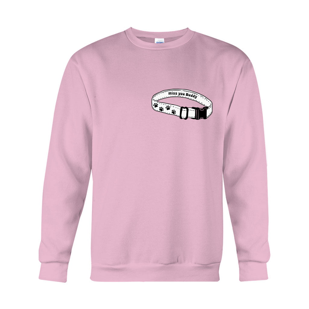 Ich vermisse dich Halsband – Personalisiertes Hunde-T-Shirt und Hoodie