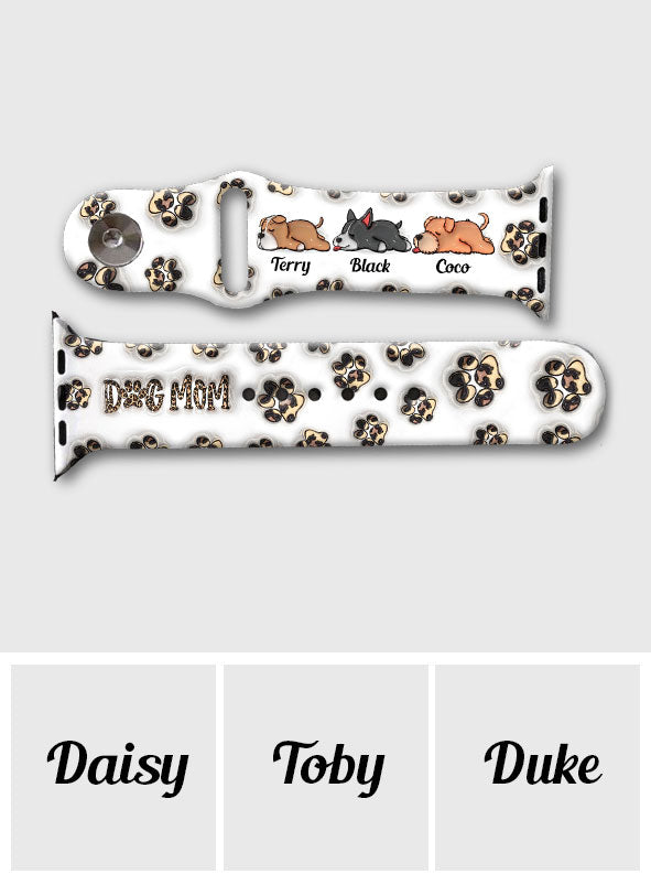 Baby Highland Cow Western Style - Personalisiertes Hunde-Apple-Watch-Armband